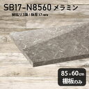 棚板 メラミン樹脂化粧合板 棚板のみ 幅85cm 奥行き60cm おしゃれ 高級感 大理石調 シンプル DIY 板厚17mm クローゼット棚 ラグジュアリー 木製 壁面棚 プレミアム 天板にも インテリア 日本製 北欧 SB17-N8560 GS ★(3)