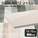 棚板 メラミン樹脂化粧合板 棚板のみ 幅12cm 奥行き12cm DIY 棚 おしゃれ 高級感 シンプル 板厚20mm クローゼット棚 ラグジュアリー 鏡面 ホワイト 木製 壁面棚 プレミアム 天板にも インテリア 日本製 北欧 SB20-N1212 WW ★