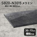 棚板 メラミン樹脂化粧合板 棚板のみ 幅30cm 奥行き15cm おしゃれ 高級感 シンプル DIY 板厚20mm クローゼット棚 ラグジュアリー 大理石調 鏡...