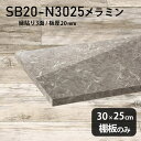 棚板 メラミン樹脂化粧合板 棚板のみ 幅30cm 奥行き25cm おしゃれ 高級感 シンプル DIY 板厚20mm クローゼット棚 ラグジュアリー 木製 壁面棚...