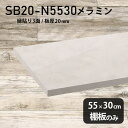 棚板 メラミン樹脂化粧合板 棚板のみ 幅55cm 奥行き30cm おしゃれ 高級感 シンプル DIY 板厚20mm クローゼット棚 ラグジュアリー 木製 壁面棚...