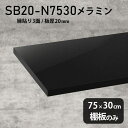 棚板 メラミン樹脂化粧合板 棚板のみ 幅75cm 奥行き30cm おしゃれ 高級感 シンプル DIY 棚 板厚20mm クローゼット棚 ラグジュアリー 木製 壁...