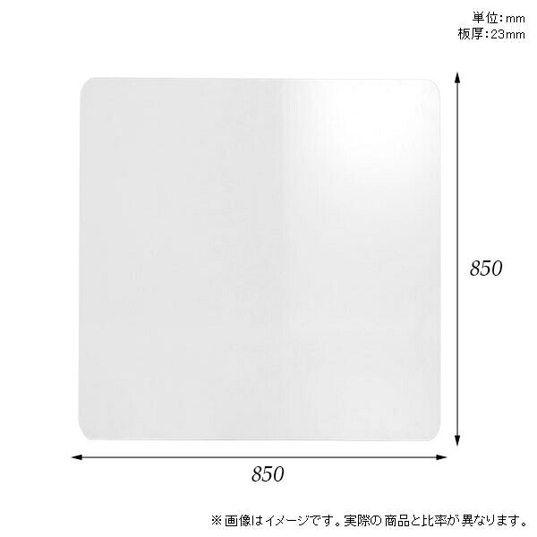 天板 天板のみ 板だけ 机 メラミン ホワイト 鏡面 ワークデスク 85cm DIY 正方形 リモート 在宅 センターテーブル 高級感 日本製 CT-SQR8585 nail □