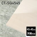 CT-SQ4545 WWサイズ約幅450 奥行き450 mm厚み：23 mm材質メラミン樹脂化粧合板カラーホワイトウッド※モニターなどの閲覧環境によって、実際の色と異なって見える場合がございます。ご希望の方にはサンプル(無料)をお送りしますのでお気軽にお問い合わせください。また、アイカ工業のメラミン化粧板でしたら、製品品番をお知らせいただければ作製が可能です。（価格はお見積り）仕様天板耐荷重：約10kg（均等荷重）日本製※天板のみの商品です※全面にネジ止め可能な仕様です※穴あけやネジ受け金具の加工をご希望の際はお問い合わせフォームよりご相談くださいませブランド　送料※離島は送料別途お見積もり。納期ご注文状況により納期に変動がございます。最新の納期情報はカラー選択時にご確認ください。※オーダー商品につき、ご注文のキャンセル・変更につきましてはお届け前でありましても生産手配が済んでいるためキャンセル料(商品代金の50％)を頂戴いたします。※商品到着までの日数は、地域により異なりますご購入時にお届け日の指定がない場合、最短日での出荷手配を行いメールにてご連絡させていただきます。配送について※離島は送料別途お見積もりいたしましてご連絡いたします。【ご注意ください】離島・郡部など一部配送不可地域がございます。配送不可地域の場合は、通常の配送便での玄関渡しとなります。運送業者の便の都合上、地域によってはご希望の日時指定がお受けできない場合がございます。建物の形態（エレベーターの無い3階以上など）によっては別途追加料金を頂戴する場合がございます。吊り上げ作業などが必要な場合につきましても追加料金はお客様ご負担です。サイズの確認不十分などの理由による返品・返金はお受けできません。※ご注文前に商品のサイズと、搬入経路の幅・高さ・戸口サイズなど充分にご確認願います。備考※製造上の都合や商品の改良のため、予告なく仕様変更する場合がございますので予めご了承ください。atomDIYオリジナル商品を全部見る管理番号0000a86428