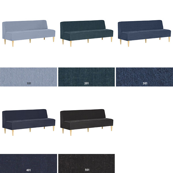 アームレス ベンチソファー デニムソファ ダイニングチェア コンパクト ソファ デニム 椅子 ソファ兼用 おしゃれ 三人掛け 3人掛けソファー 3人用 長椅子 スリム 3人掛け ダイニングベンチ リビング ゆったり 3人がけ 座面高45cm 北欧 背もたれつき コンパクトソファ L字 □