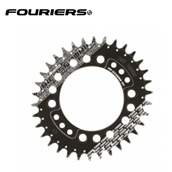 FOURIERS MTB楕円チェーンリング XTR(PCD96) 34T CR-DX9000 ブラック 10600521