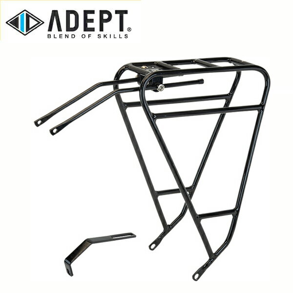 【商品説明】 ADEPT アデプト バーサタイル リア ラック リア キャリアー VERSATILE REAR RACK　バーサタイル リア ラック 中空アルミ合金 最大荷重：18kg 700C 対応 天板 : L280 × W90mm L280 × W165 × H385mm 900g カラーは2色 CAR13800 ブラック CAR13801 シルバー 【仕様】 【掲載情報】 当ショップは実店舗とメーカー在庫を共有しております。 掲載商品は、一部を除きお客様からのご注文を頂いた後でのお取り寄せとなっております。 ショッピングでの記載商品は確実に、在庫がある事をお約束するものではありませんのでご了承くださいませ。