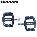 【即納 在庫あり】 BIANCHI 「ビアンキ」 CNC フラットペダルA ブラック 純正パーツ