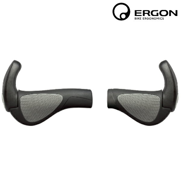 City Cycle - ERGON エルゴン グリップ GP2 S ロング/ショート BLK/GRY 自転車 グリップ