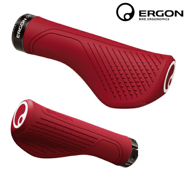 Rakuten - ERGON エルゴン グリップ GS1 Evo S ロング/ロング チリ レッド 自転車 グリップ