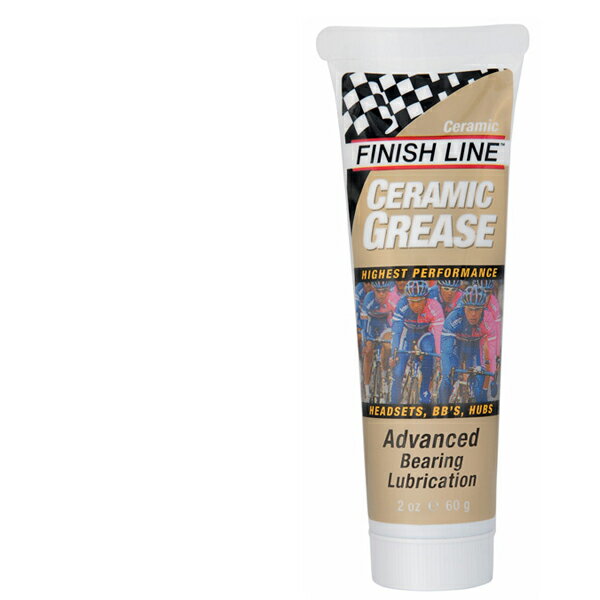 【商品説明】 FINISH LINE フィニッシュ ライン セラミック グリス 自転車 ケミカル Ceramic Grease セラミック グリス 超微粒子セラミックを配合した合成グリス。 60g　チューブ 【仕様】 【掲載情報】 当ショップは実店舗とメーカー在庫を共有しております。 掲載商品は、一部を除きお客様からのご注文を頂いた後でのお取り寄せとなっております。 ショッピングでの記載商品は確実に、在庫がある事をお約束するものではありませんのでご了承くださいませ。