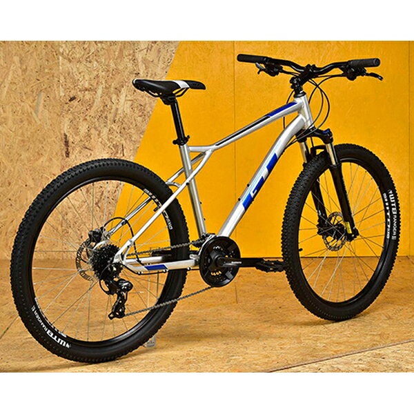 アトミックサイクルのGT マウンテンバイク AGGRESSOR EXPERT 27.5 （アグレッサー　エキスパート） シルバー MTB マウンテンバイク 自転車 送料無料｜アングル2