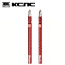 KCNC コアバルブエクステンダー 761042 85mm レッド 仏式 チューブ用 自転車 アルミ 延長バルブ 2個入り