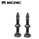 【商品説明】 KCNC アルミ チューブレス バルブ アルミ バルブキャップ 付き アルミチューブレスバルブ [ALUMINUM TUBELESS VALVE] CNC切削によるプレミアムチューブレスバルブ 材質：7075アルミニウム合金 参考重量：50mm / 11g（ラバー製のベースは除く） 5種類のラバー製のベースが付属し、様々なリム形状に適合。 バルブキャップが付属。 2個入り。 【仕様】 サイズ：100mm 対応リム高の目安：65?85mm ※対応リム高はあくまで目安で、リム形状により差異があります。 【掲載情報】 当ショップは実店舗とメーカー在庫を共有しております。 掲載商品は、一部を除きお客様からのご注文を頂いた後でのお取り寄せとなっております。 ショッピングでの記載商品は確実に、在庫がある事をお約束するものではありませんのでご了承くださいませ。【BRAND】