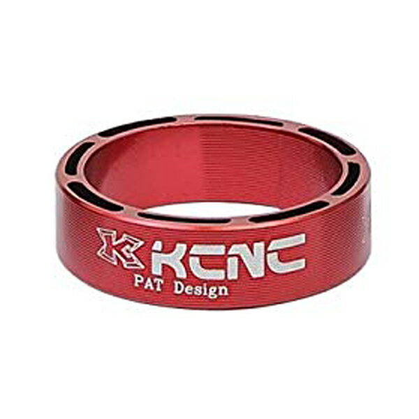 KCNC ヘッド スペーサー SLS 6061 アルミニウム 506023 5mm レッド 肉抜加工 軽量タイプ