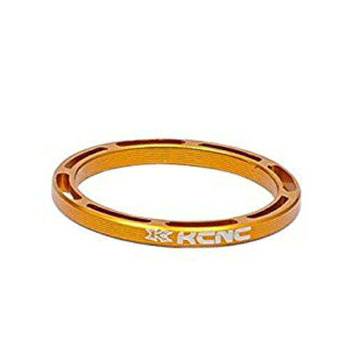 KCNC ヘッド スペーサー SLS 6061 アルミニウム 506051 2mm ゴールド 肉抜加工 軽量タイプ KCNC ヘッド スペーサー SLS 6061 アルミニウム 506051 2mm ゴールド 肉抜加工 軽量タイプ