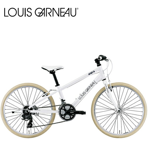 楽天アトミックサイクルLOUIS GARNEAU ルイガノ J24 CROSS LG White 24インチ キッズ 子供 自転車