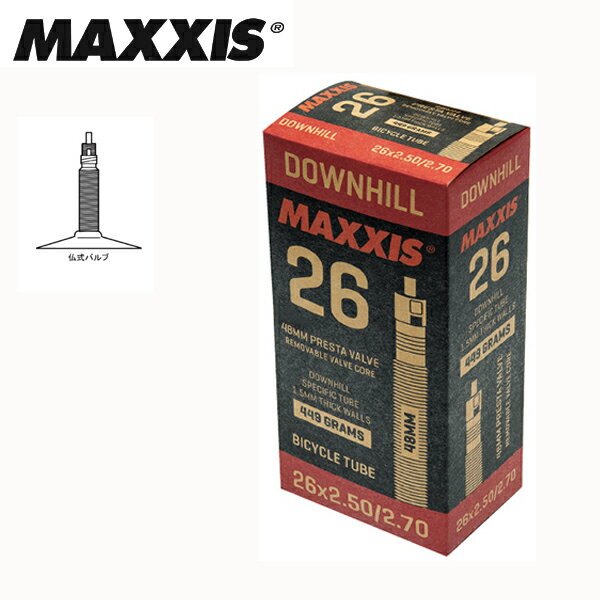 Rakuten - MAXXIS マキシス チューブ ダウンヒル 26x2.5-2.7 48mm 仏式