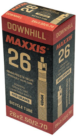 MAXXIS (マキシス) ダウンヒル 仏式 26x2.5-2.7 48mm TIT13200 26インチ マウンテンバイク チューブ