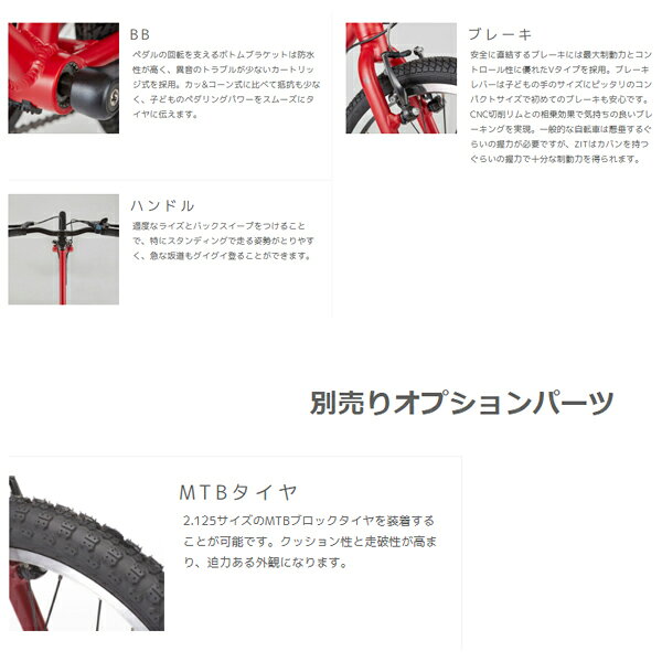 RITEWAY ライトウェイ 子供用 自転車 ZIT 20 ジット 20 レッド 9918052 108-130cm ...