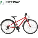 【商品説明】 RITEWAY (ライトウェイ) ZIT 26 (ジット 26) 26インチ 子供 自転車 自転車が大好きになる。 自転車に乗ることが楽しい！と心から感じてもらえるキッズバイク。 ペダルを漕げるようになった瞬間、普段車で行っている公園に自転車でたどり着いた瞬間、 達成感と自尊心で満たされた最高の笑顔に出会えます。 軽くて思い通りに走れるZITは子どもの移動範囲をさらに広げてくれて、何よりも楽しい親子の時間を作れます。 サイズ 130-155cm サドルを一番下まで下げた状態の高さ67cm 参考重量 10.13kg/11.66kg　*ペダル、スタンド、フェンダー付き重量 【仕様】 フレーム Niauデザイン ウルトラライトアルミ リアエンドフェンダーダボ、シート/BBブリッジフェンダーダボ、ダウンチューブ上下ダブルボトルケージダボ、2.12″幅対応 フォーク Niauデザインアルミ エンドフェンダーダボ、ケージピッチ3穴ダボ ヘッドセット インテグラルヘッドセット1-1/8 ブレーキレバー テクトロジュニアレバー JL510-RS ブレーキ テクトロ C310 フリーホイール シマノ MF-TZ500 6S, 14-16-18-20-22-24-28T チェーン 6S クランク アルミ シングル リングガード 152mm 36T BB VP シールドカートリッジ スクエア 軸長126mm/シェル68mm ペダル レジン 9/16 シフター シマノ トリガーシフト SL-TX30-6R RD シマノ RD-TY21B 直付け Fハブ アルミ ナット止め 3/8″x32Hx100W Rハブ アルミ ナット止め 3/8″x32Hx135W リム アルミ 28H CNCブレーキ面切削 タイヤ 26″*1.75″ アーバンタフタイヤ 英式バルブ スポーク ステンレス14G ハンドルバー アルミ 22.2mmグリップ 25.4×520mm幅 バックスイープ6D ステム アルミ 40mm 25.4mm OS グリップ クレイトン サドル ライトウェイ ソフトスポーツ ジュニアサドル ポスト アルミ 27.2×300mm シートクランプ アルミクイックリリース 31.8mm 付属品 キックスタンド、ベル,ディレーラーガード、フェンダー 【掲載情報】 当ショップは実店舗とメーカー在庫を共有しております。 掲載商品は、一部を除きお客様からのご注文を頂いた後でのお取り寄せとなっております。 ショッピングでの記載商品は確実に、在庫がある事をお約束するものではありませんのでご了承くださいませ。