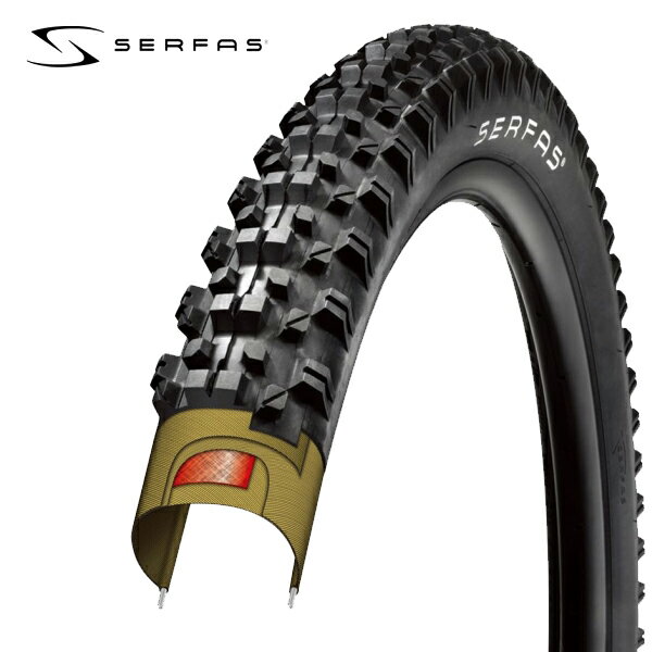 SERFAS サーファス クレスト 729010 ワイヤー MTBK-29 29X2.1 29インチ MTB マウンテンバイク タイヤ