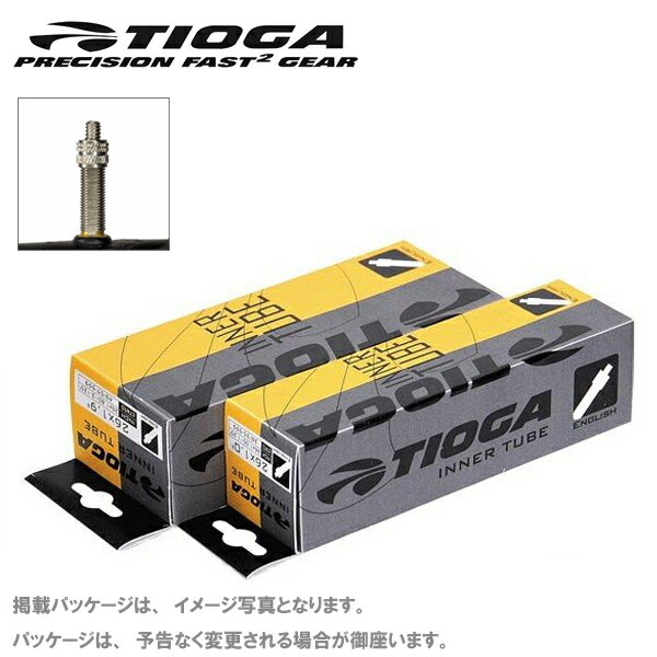 【2本セット】 TIOGA タイオガ インナーチューブ 英式 700x35-43C (1.2mm) TIT14601 チューブ