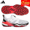 【14日20時開始!最大7,000円引きクーポン!】アディダス コードカオス 25 ボア NKZ93 スパイクレス ゴルフシューズ クラウドホワイト×コアブラック×ルシッドレッド(IH8444)