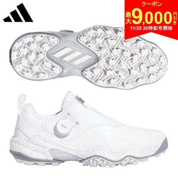 【20日20時開始!最大9,000円引きクーポン!】アディダス コードカオス 25 ボア NKZ93 スパイクレス ゴルフシューズ フットウェアホワイト×シルバ...