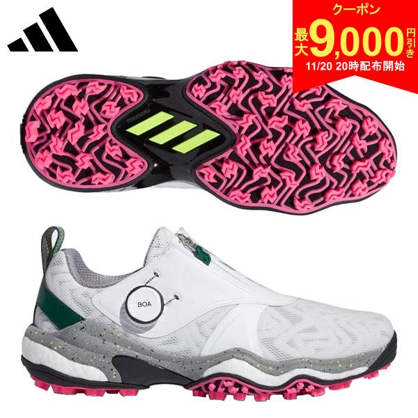 【20日20時開始!最大9,000円引きクーポン!】アディダス コードカオス 25 ボア NKZ93 スパイクレス ゴルフシューズ フットウェアホワイト×コアブ...