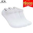 【20日20時開始!最大9,000円引きクーポン!】オークリー 93251JP 3P NO SHOW ソックス Arctic White(10R) 靴下