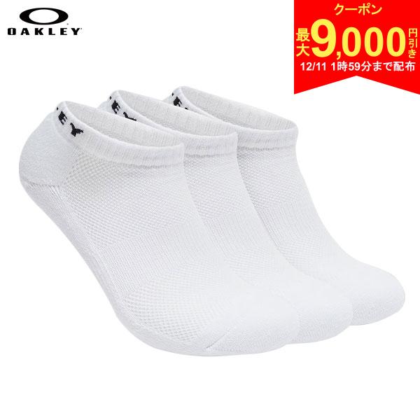 【11日1時59分まで配布!最大9,000円引きクーポン！】オークリー 93251JP 3P NO SHOW ソックス Arctic White(10R) 靴下