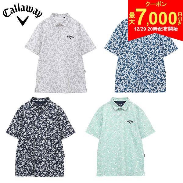 【29日20時開始!最大7,000円引きクーポン！】【送料無料】キャロウェイ C25134112 フラワープリント カノコ 半袖 ポロシャツ