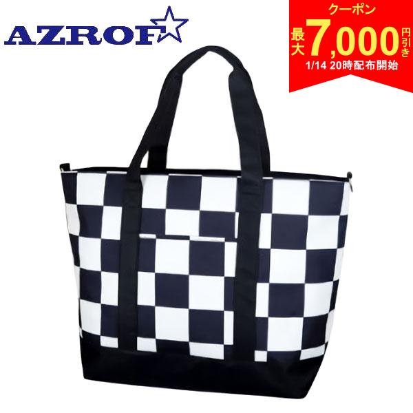 【14日20時開始!最大7,000円引きクーポン！】【送料無料】アズロフ AZ-BGT01 ビッグ トートバッグ チェッカーブラック(200)