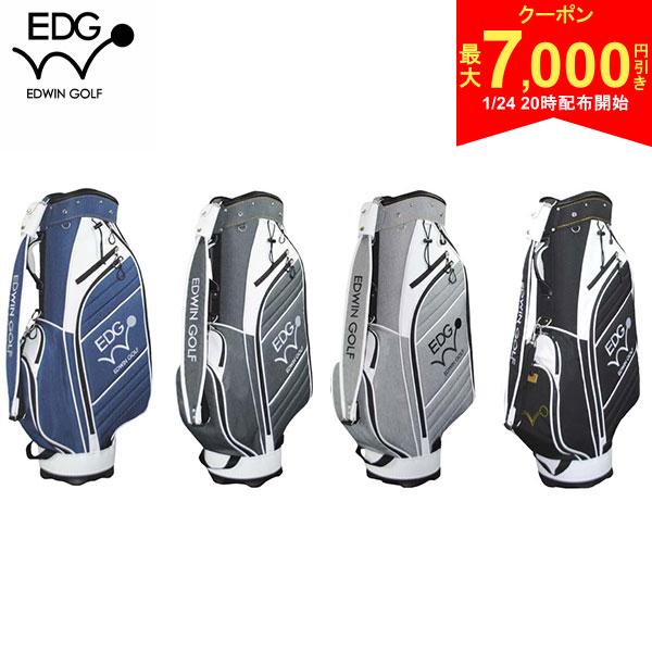 【24日20時開始!最大7,000円引きクーポン！】エドウィン ゴルフ EDCB-3478 9.5型 カート キャディバッグ ゴルフバッグ