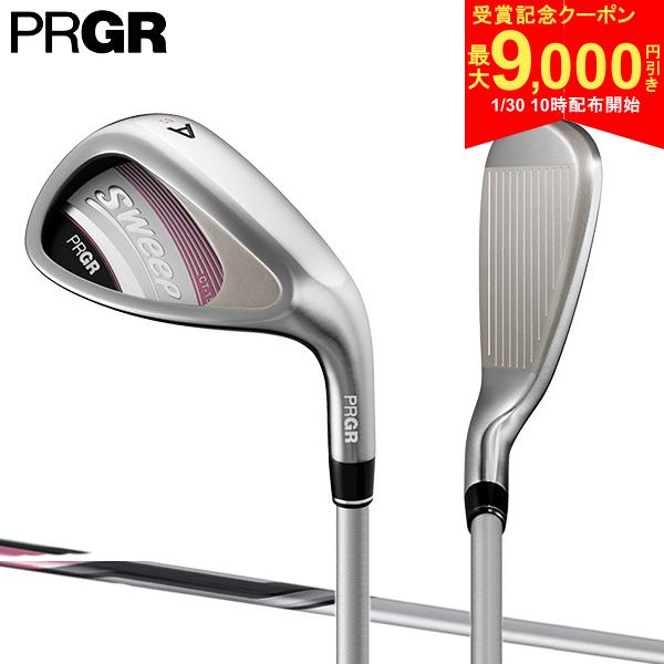 【30日10時開始!最大9,000円引きクーポン！】【レディース/送料無料】プロギア ゴルフ スイープ アイアン単品 NEWスプリングカーボンシャフト ピンク