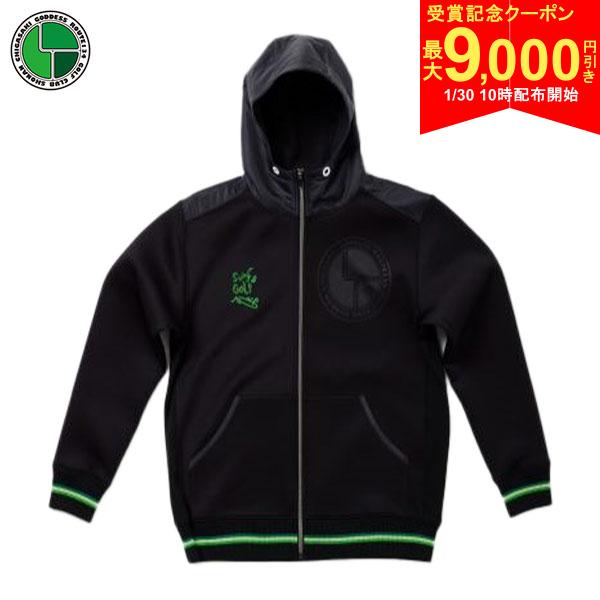 【30日10時開始!最大9,000円引きクーポン！】【送料無料】ゴッデス ゴルフ オリジナル ジップパーカー アウター ブラック