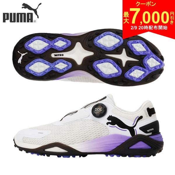 【9日20時開始!最大7,000円引きクーポン！】プーマ 310219 シャドウキャット ニトロ ディスク スパイクレス ゴルフシューズ