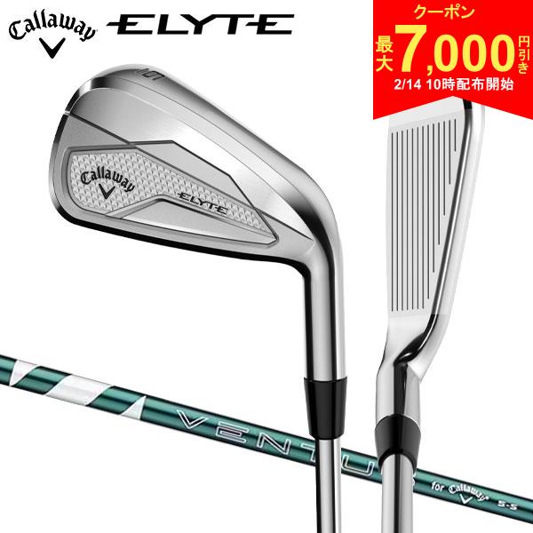 【14日10時開始!最大7,000円引きクーポン！】キャロウェイ エリート アイアンセット 5本組(6-P) ベンタス グリーン 50 for Callaway カーボンシャフト