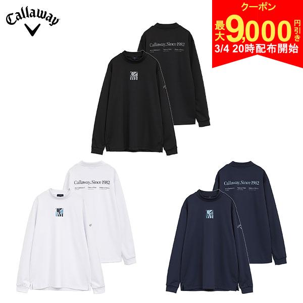 【4日20時開始!最大9,000円引きクーポン！】「決算セール特別価格」【送料無料】キャロウェイ C25233104 タックリバー 長袖モックネック シャツ