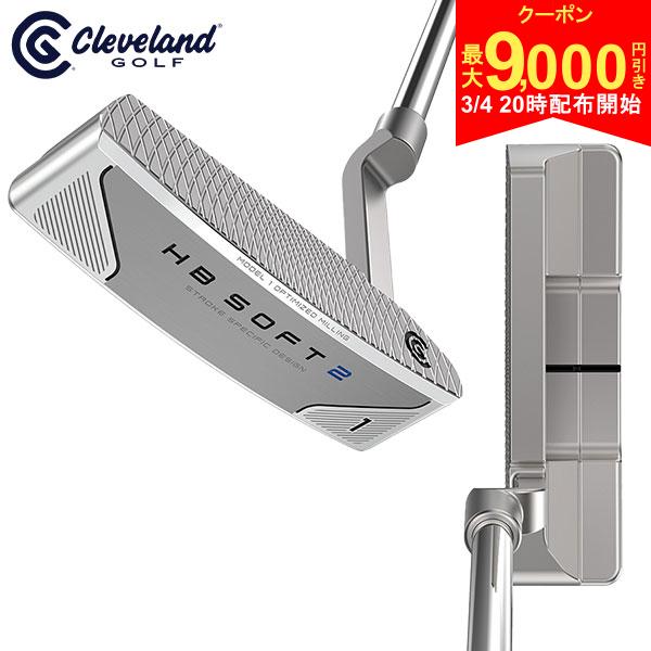 【4日20時開始!最大9,000円引きクーポン！】【レフティー/左用/送料無料】クリーブランド HB SOFT 2 #1 パター オリジナルスチールシャフト