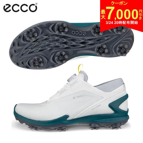 【24日20時開始!最大7,000円引きクーポン！】エコー BIOM TOUR BOA EG131914 ソフトスパイク ゴルフシューズ ホワイト ECCO