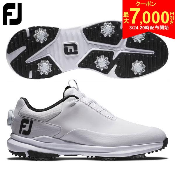 【24日20時開始!最大7,000円引きクーポン！】フットジョイ ウルトラフィット ボア 56961 ソフトスパイク ゴルフシューズ ホワイト×ホワイト