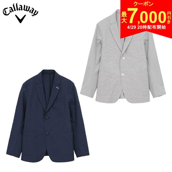 この商品の特徴即日出荷グレー(1020)モデル身長：183cm 着用サイズ：Lネイビー(1120)モデル身長：183cm 着用サイズ：L8WAYストレッチ素材で動きやすいジャケットです。プレッピーの代表的な素材のシアサッカーは、シボ感があり点接触で肌離れがよく、着心地がとても良いです。シワが目立たないので、気にせずカバンに丸められるのも嬉しい機能性です。＜8WAYストレッチ＞全方向に伸びる素材スペック素材ポリエステル100%カラーグレー(1020)ネイビー(1120)機能8WAYストレッチ原産国中国サイズMLLL3L着丈(cm)70727476身幅(cm)53555759肩幅(cm)45.54748.550袖丈(cm)6162.56464.5スリット(cm)20.52121.522サイズMLLL3L身長(cm)168-176172-180176-184180-188※商品サイズは、製品の仕上がりサイズになります。(商品サイズ=ヌード寸法＋ゆとり分となります。)商品生地の特性によって、1-2cm前後の誤差が生じます。発売日：2026年ゴルフウェア 長袖