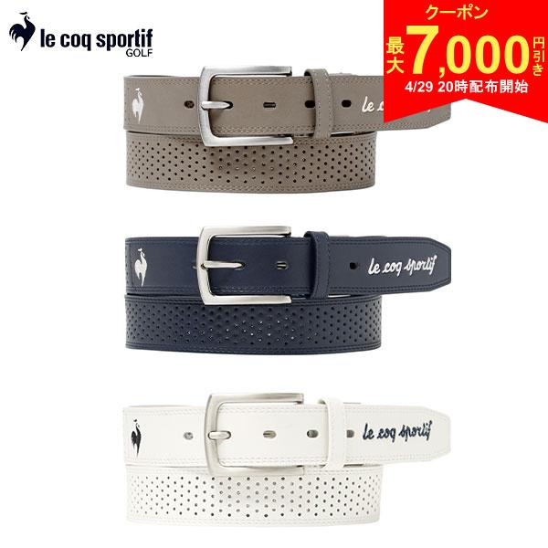 この商品の特徴即日出荷表面にパンチング加工を施し、裏面には通気性に優れたメッシュ素材を使用したメッシュベルト。腰回りのムレを軽減し、暑い季節のラウンドでも快適さをキープします。通気性とフィット感を両立した設計で、長時間のプレーでもストレスフリー。スタイリッシュなデザインで、夏のゴルフスタイルを涼しくサポートする、夏には欠かせないアイテムです。スペック素材本体：合成皮革(表PU加工)メッシュ部：ポリエステルサイズフリーサイズ最長：105cmバックル根元からベルト穴までの長さ：91-101cmベルト幅：3.5cmカラーベージュ(BG00)ネイビー(NV00)ホワイト(WH00)機能部分通気.サイズ調整仕様原産国中国※掲載画像の色味は、撮影環境や閲覧環境により実物と多少異なる場合がございます。発売日：2026年