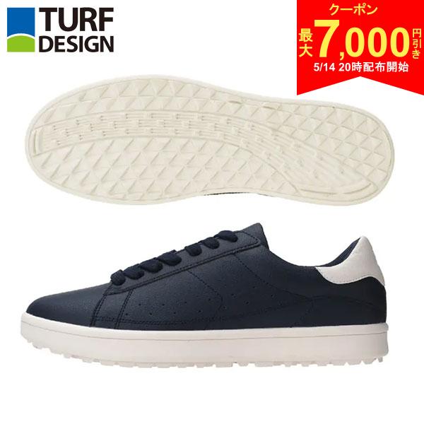 [Starts at 8 PM on the 14th! Up to ¥7,000 off coupon!][Free Shipping] Turf Design TDSH-2275 Spikeless Golf Shoes Navy (NV)