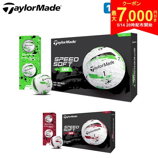 [Starting at 8 PM on the 14th! Up to ¥7,000 off coupon!] TaylorMade M1800601 Speed ​​Soft Ink Golf Balls, 1 dozen/12 balls