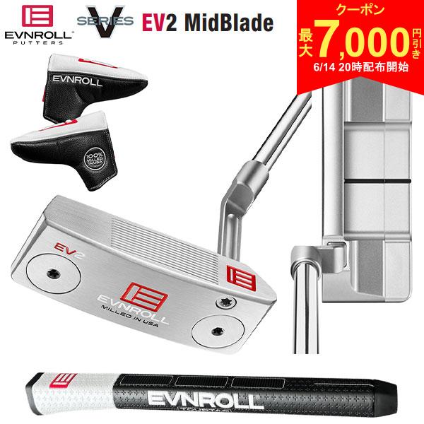 樂天商城 - 【14日20時開始!最大7,000円引きクーポン！】イーブンロール ゴルフ V-Series EV2 ミッドブレード パター ショートプラマー EVNROLL EV2 MidBlade SHORT PLUMBER