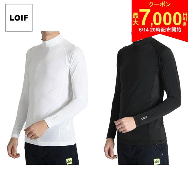 この商品の特徴即日出荷モデル：177cm・63kg/着用サイズ：Lサイズホワイト▲こちらは着用イメージとなります▲こちらは着用イメージとなりますブラック▲こちらは着用イメージとなります▲こちらは着用イメージとなります▲こちらは着用イメージとなります『UVカット99％！持続冷感でずっと快適。なめらか生地で心地いい。』暑い季節でもさらりと快適な着心地を提供する 持続涼感ハイネックアンダーシャツ。細いナイロン糸を使用した高い放熱性により、ウェア内の熱を効率的に逃がし、長時間の着用でも涼しさが続きます。吸水速乾機能で汗を素早く発散し、ムレを軽減。UVカット(UPF50+)仕様で紫外線対策も万全です。さらに脇部分にはメッシュ素材を採用し、通気性を向上。ストレッチ性にも優れ、フラットシーマ仕様で肌へのゴロつきを抑えた、快適性と機能性を兼ね備えた一着です。●『持続涼感でずっと快適。なめらか生地で心地いい』ハイネックアンダーシャツ。●【放熱性】一般的なインナーに比べて細い40デニールのナイロン糸を採用。ウェア内の熱を効率的に逃がす放熱性にも優れているため、着用中も涼感が持続します。一般的なポリエステル生地よりも『45％熱が逃げやすい』構造です。●【吸水速乾】で汗を吸収・発散しさらりと快適な肌面をキープ。●【UVカット(UPF50+)】フルダル糸使用でハイゲージのため透けにくく紫外線をカット。●【なめらか】ハイマルチフィラメント糸を高密度なハイゲージ編みにすることで、なめらか＆柔らかな肌ざわり。●【接触冷感】熱伝導率の高いナイロン素材でひんやりとした着心地。●【ストレッチ】さまざまな動きに追従する高いストレッチ。●首回り、脇と共地にすることでアタリを軽減。●脇身頃は目の細かいメッシュ仕様にし蒸れにくい(メッシュ部分はUVカットはございません)●フラットシーマ仕様にすることで肌へのゴロつきを軽減スペック素材本体：ナイロン86%,ポリウレタン14%メッシュ部分：ナイロン92％,ポリウレタン8％カラーホワイト,ブラック機能吸水速乾,接触冷感,UVカット,ストレッチ【サイズ】サイズMLLL身長(cm)165-175170-180175-185胸囲(cm)84-9290-9896-104胴囲(cm)74-8280-8886-94【規格】サイズMLLL着丈(cm)656769身巾(cm)424446裄丈(cm)787981衿巾(cm)444商品の特性によって、1-2cm前後の誤差が生じます。発売日：2025年LOIF ヒョーン 接触冷間 ゴルフウェア 暑さ対策
