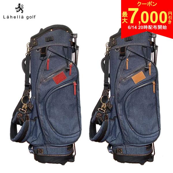 【14日20時開始!最大7,000円引きクーポン！】ラヘラ ゴルフ デニム スタンド キャディバッグ L-510